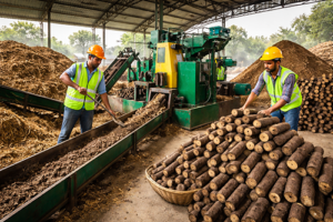 Biomass Briquette Machines: A Green Business Saving the Environment with Government Support in India