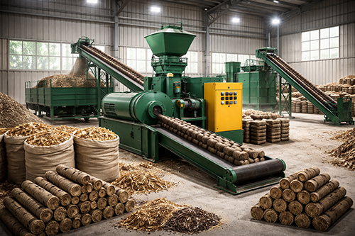 biomass briequettee machine in india