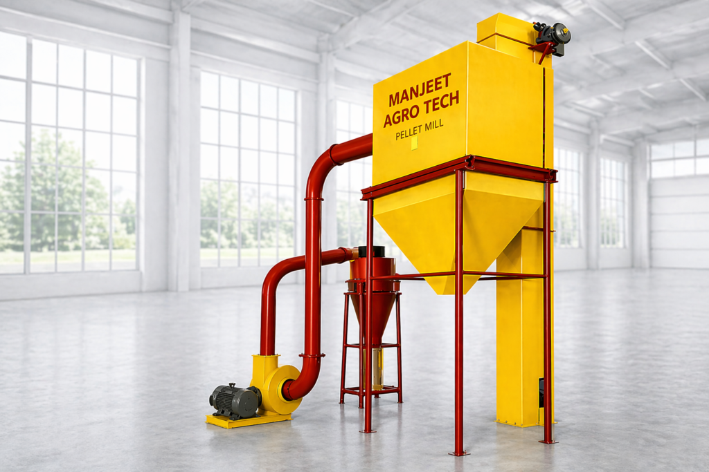Pellet cooling system machine