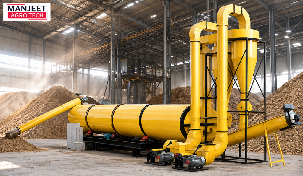 rotary drum dryer machine